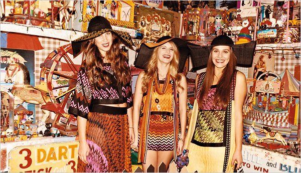Leighton Meester - imaginea campaniei Missoni pentru primavara - vara lui 2011