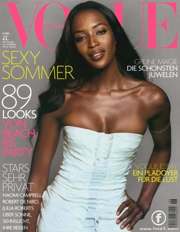 Naomi Campbell - topless din nou. Parca nu e cea mai reusita coperta a ei, nu-i asa?