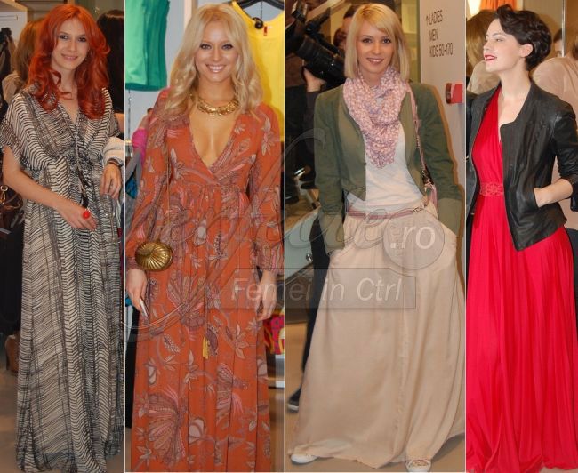 Rochiile maxi - preferatele vedetelor la lansarea H M