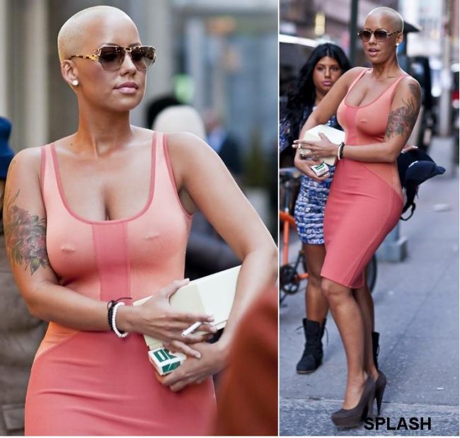 Amber Rose, incredibil de sexy pe strazile din New York FOTO