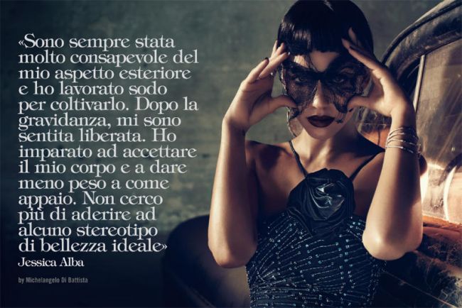 Jessica Alba - schimbare dramatica de look in Vogue Italia