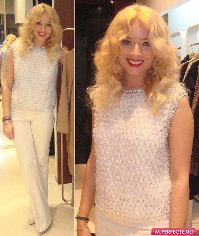 Look-ul zilei: Laura Cosoi - intr-un top vintage, vechi de 50 de ani