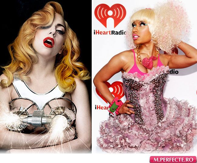 Lady Gaga vs. Nicki Minaj: razboiul fashionistelor excentrice. Care din ele e mai reusita ca personaj?