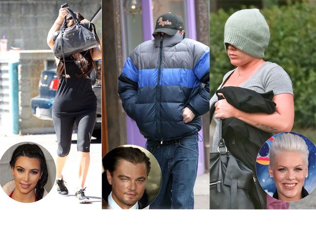 Cum se ascund celebritatile de paparazzi: cu pungi, masti sau paturi in cap. Tu le-ai recunoaste?