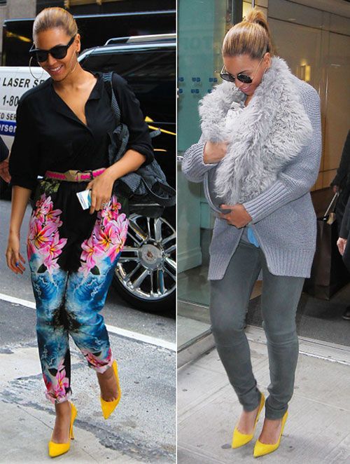 Beyonce isi accesorizeaza tinutele cu micuta Blue Ivy. Vezi cum a iesit pe strazile din New York