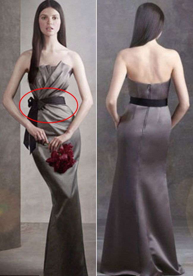 Vera Wang si-a pus modelele la dieta de Photoshop. Din fata, exagerat de slabe, din spate normale