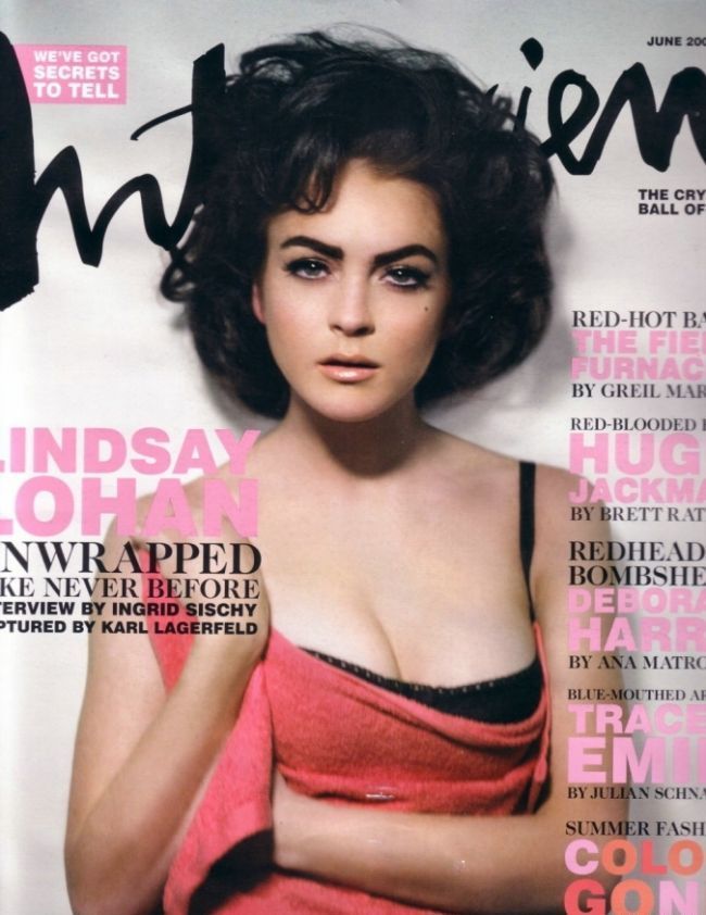 Lindsay Lohan, asemanare izbitoare cu Elizabeth Taylor pe coperta revistei Interview GALERIE FOTO