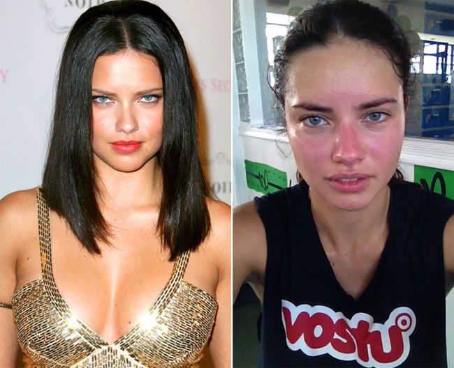 Fara machiaj si transpirata dupa sport. Adriana Lima, asa cum n-ai mai vazut-o