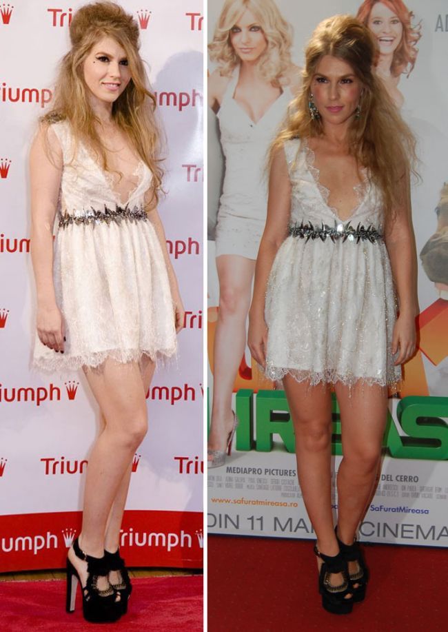 Corina &ndash; fashion faux pas? Doua evenimente, aceeasi rochie