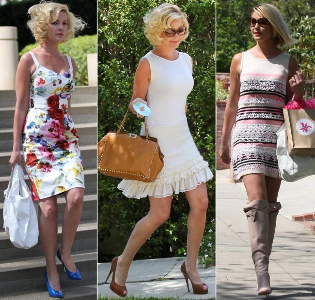 Trei rochii care o plaseaza pe Katherine Heigl in topul celor mai chic vedete