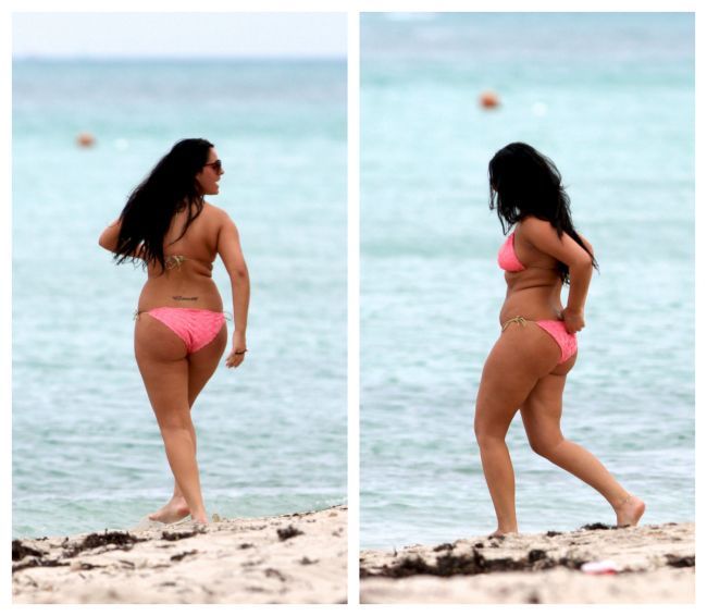 Durdulie, cu celulita si colacei: asa arata femeia cu care a fost inlocuita Kim Kardashian de sotul ei GALERIE FOTO