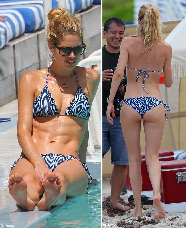 Toate femeile si-ar dori sa arate cu ea. Are un corp perfect: abdomen cu patratele, picioare lungi, posterior apetisant