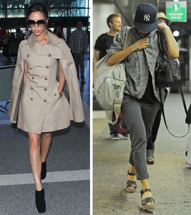 Doua vedete, doua stiluri complet diferite de a calatori cu avionul. Elegant sau casual - ce varianta preferi?