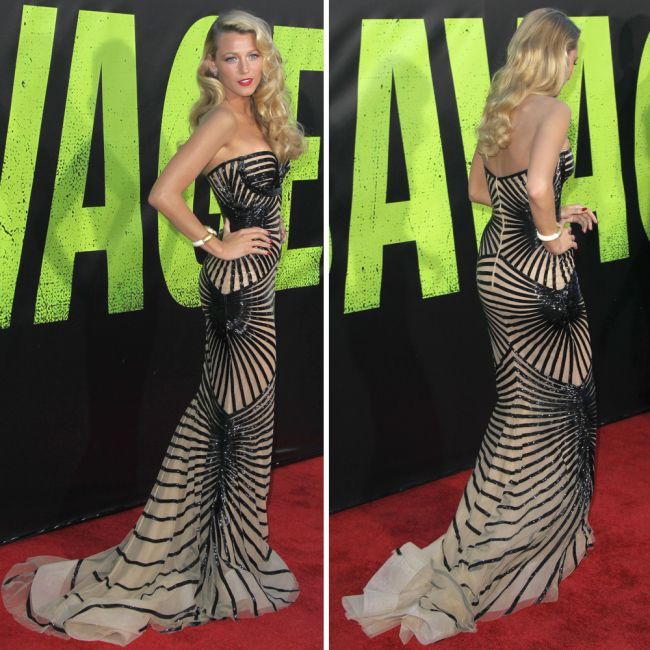 Blake Lively, ultra-glam si sexy la premiera &ldquo;Savages&rdquo;