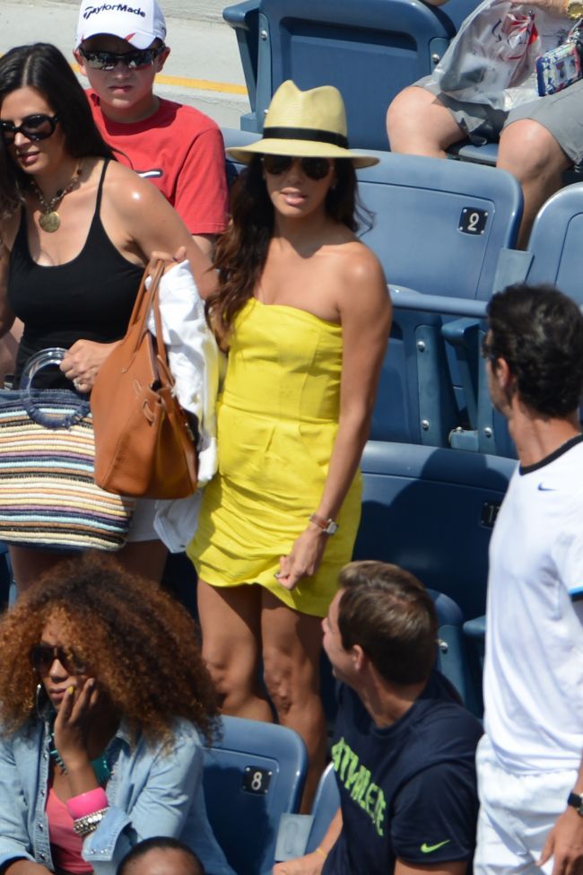 Eva Longoria, cea mai chic aparitie de la US Open. Iata tinutele cu care a atras toate privirile