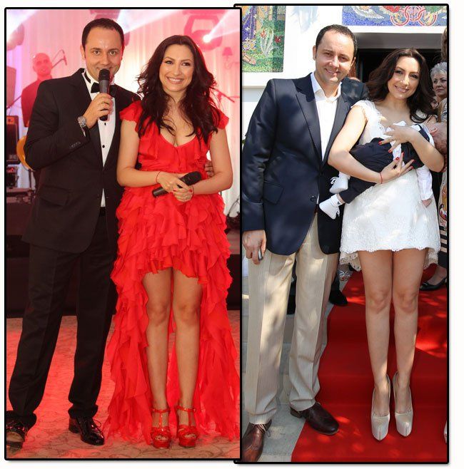 Imaginile de care Andra isi va aduce aminte cu drag. Cu ce rochii a impresionat vedeta la botezul micutului David