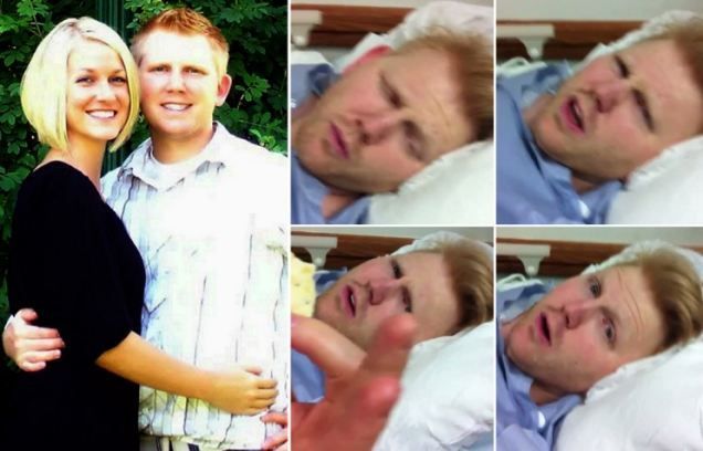 Doctorul te-a trimis? Esti cea mai frumoasa femeie pe care am vazut-o! Reactia amuzanta a unui barbat care se trezeste din operatie semi-constient si nu-si recunoaste sotia VIDEO