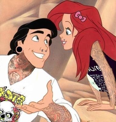 Tatuate si pline de cercei. Cum ar arata printesele Disney daca s-ar transforma in fete rele