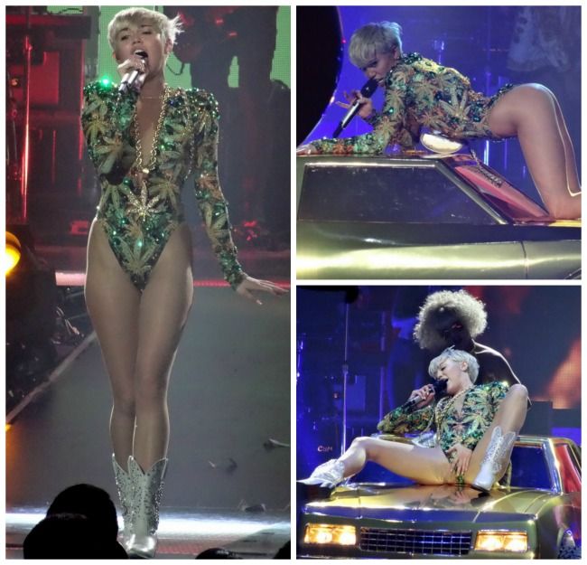 Minorii nu au voie sa vada asa ceva. Cum s-a imbracat si ce gesturi a facut Miley Cyrus in timpul celui mai controversat turneu muzical