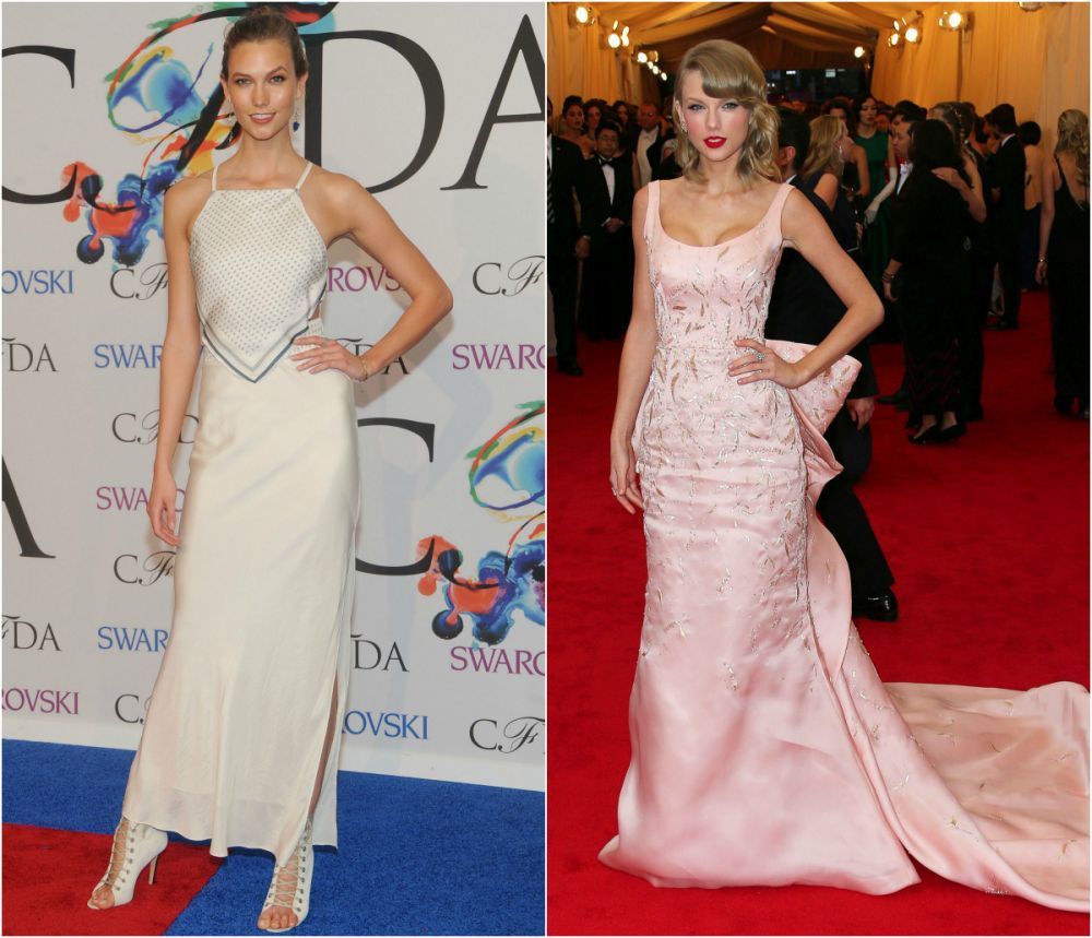 Sta cate o ora sa se aranjeze . Cum au fost surprinse Taylor Swift si Karlie Klose in timp ce ieseau de la sala