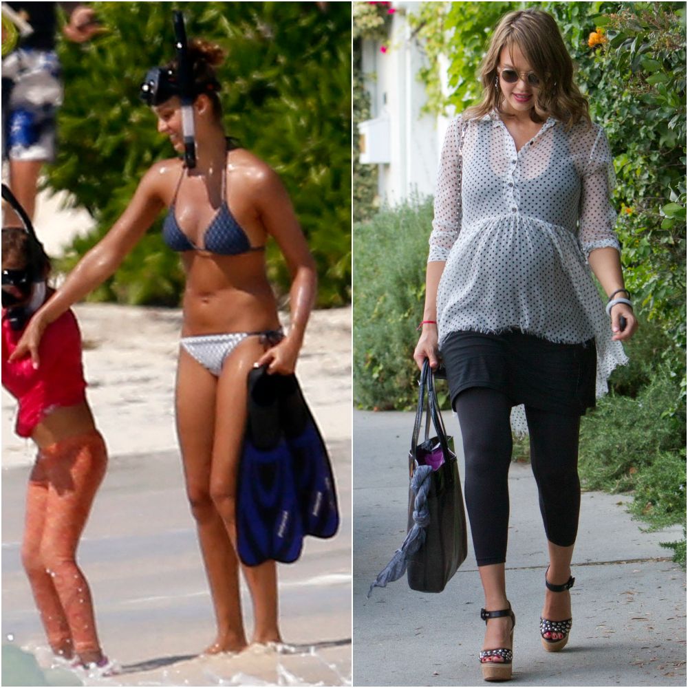 Vedete care si-au revenit spectaculos dupa nastere. Cum arata in bikini, dupa sarcina