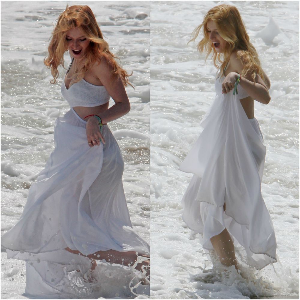 Bella Thorne, aparitie sexy in costum de baie. Cum au surprins-o paparazzii in Malibu