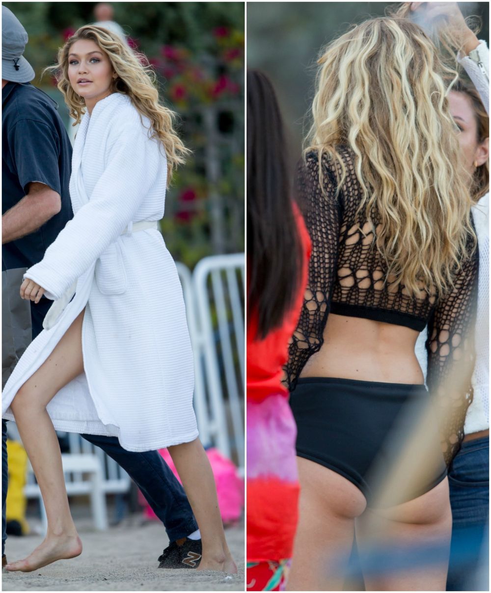 Gigi Hadid, cel mai sexy model al momentului, si-a aratat formele in costum de baie. Cum arata fara Photoshop