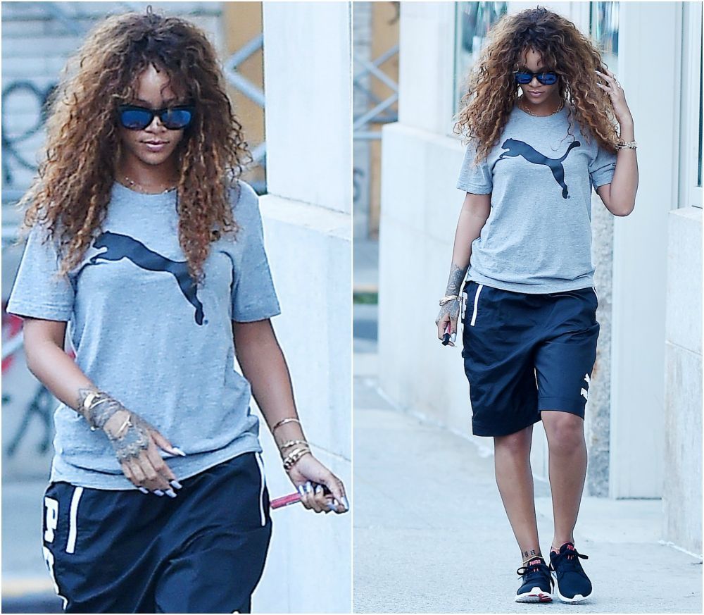2 zile, 4 tinute complet diferite, acelasi look spectaculos. Rihanna a demonstrat ca poate arata bine oricum