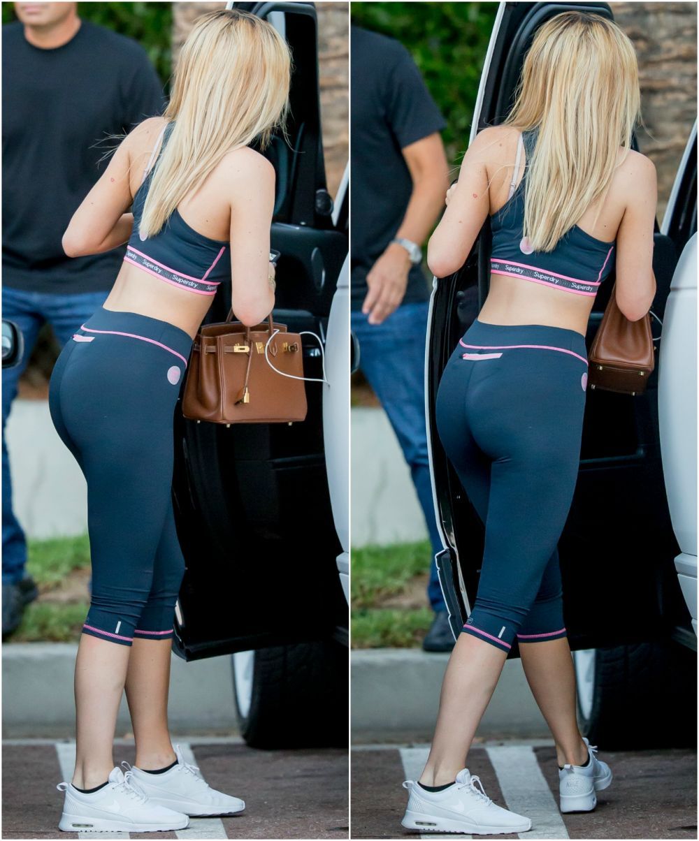 Posterior perfect, fara implant. Cum arata Kylie Jenner in colanti mulati, care ii scot in evidenta atuurile fizice