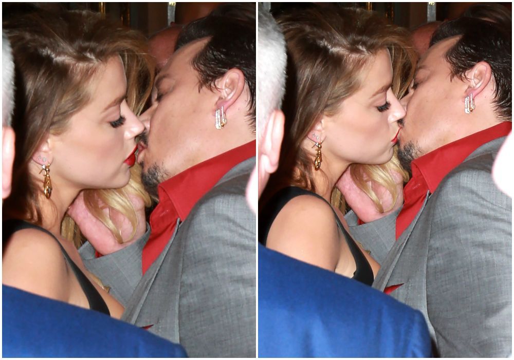 Nu si-a putut lua mainile de pe ea desi erau in public. Sotia lui Johnny Depp, aparitie seducatoare la un eveniment