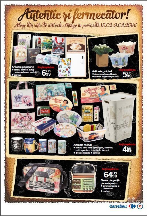 Romantic si fermecator &ndash; Produse vintage la Carrefour, odata cu venirea primaverii (P)