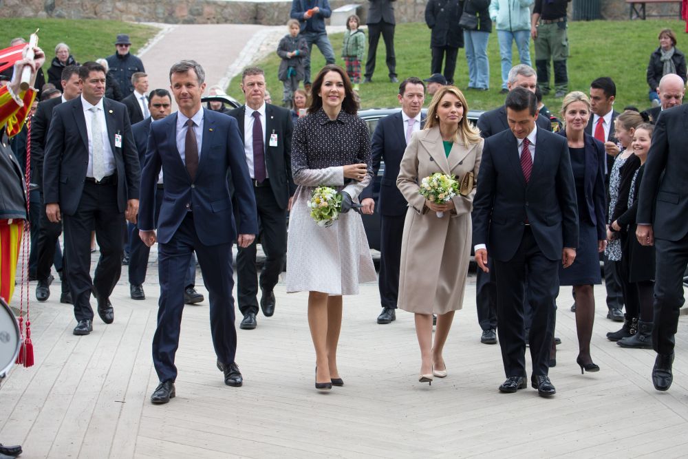 Angelica Rivera, aparitie plina de bun gust in Danemarca. Cu ce tinuta s-a prezentat in fata Printesei Mary