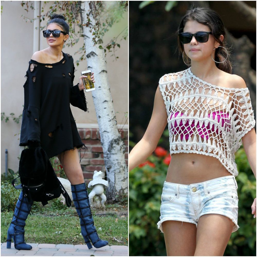 Fetita de 6 ani care le copiaza pe divele din showbiz. Cum arata in hainele purtate de Kim, Kylie sau Selena