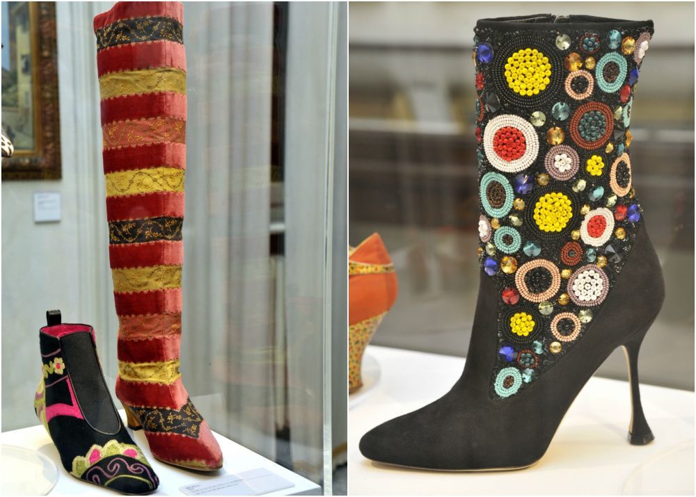Au stat minute in sir in fata vitrinelor sa-i admire creatiile. 10 incaltari fabuloase Manolo Blahnik, expuse la Milano