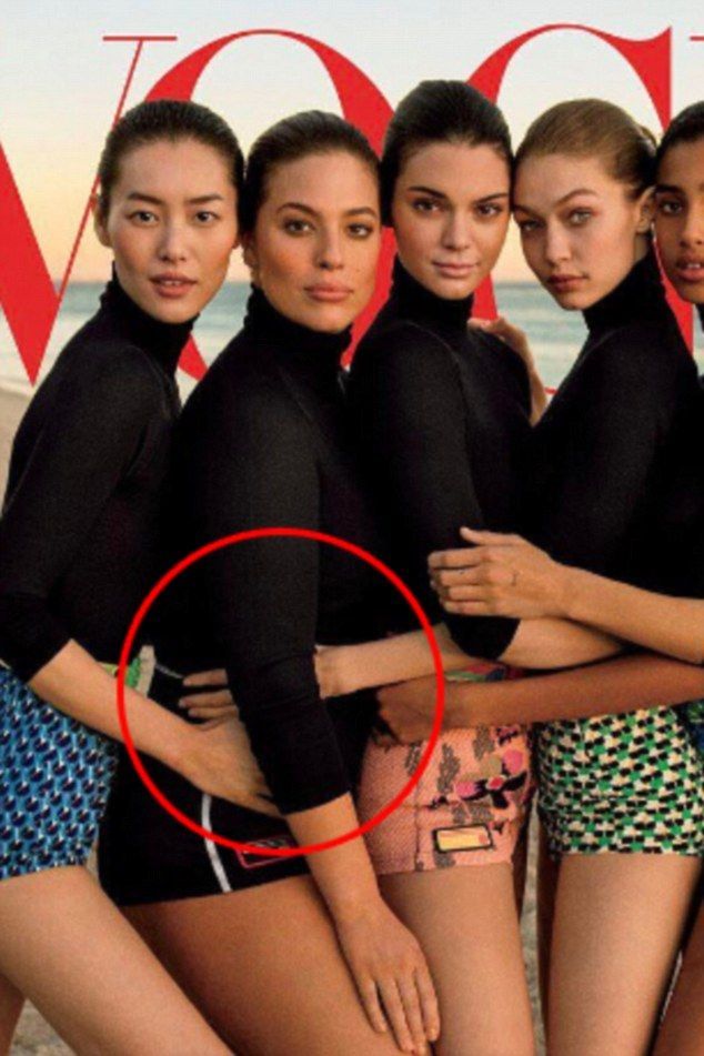 Se intampla si la case mai mari . Greseala jenanta de Photoshop pe coperta Vogue, observata de fani