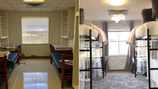 Aceasta este dintre cele mai frumoase transformări a unei camere de studenți!