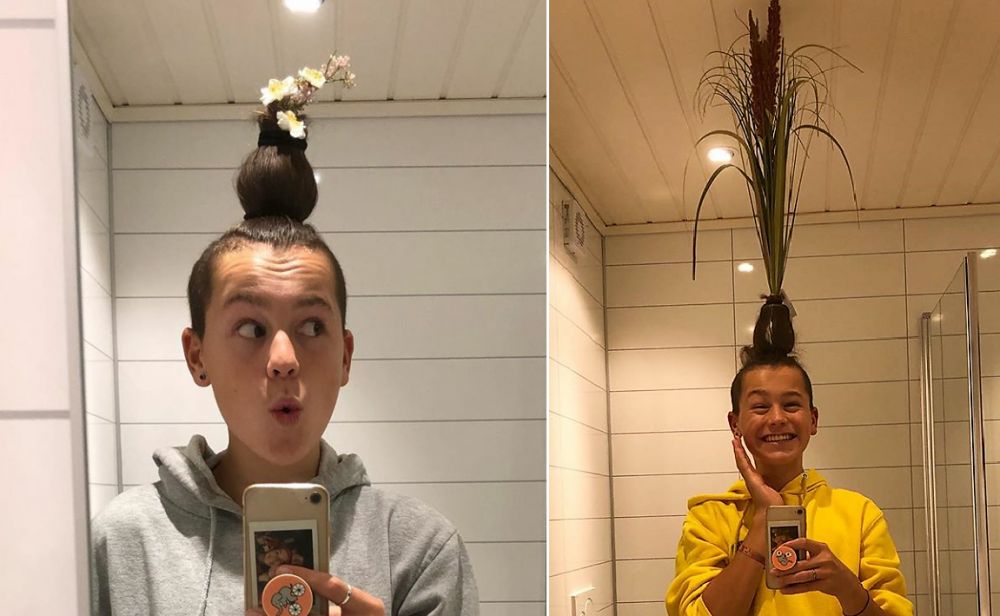 Aceste femei au o cu totul și cu totul altă idee despre purtatul florilor &icirc;n păr. Te-a prins moda asta?