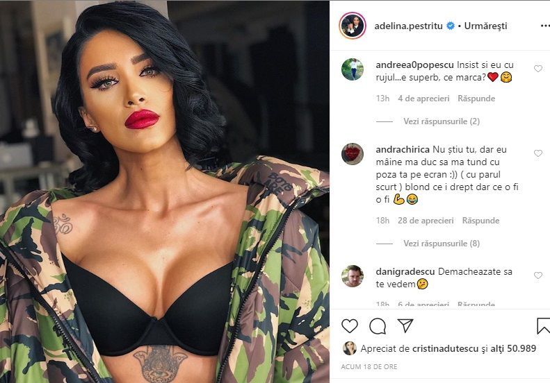 Adelina Pestrițu, reacții controversate pe internet. Imaginea care a st&acirc;rnit comentarii negative din partea fanelor