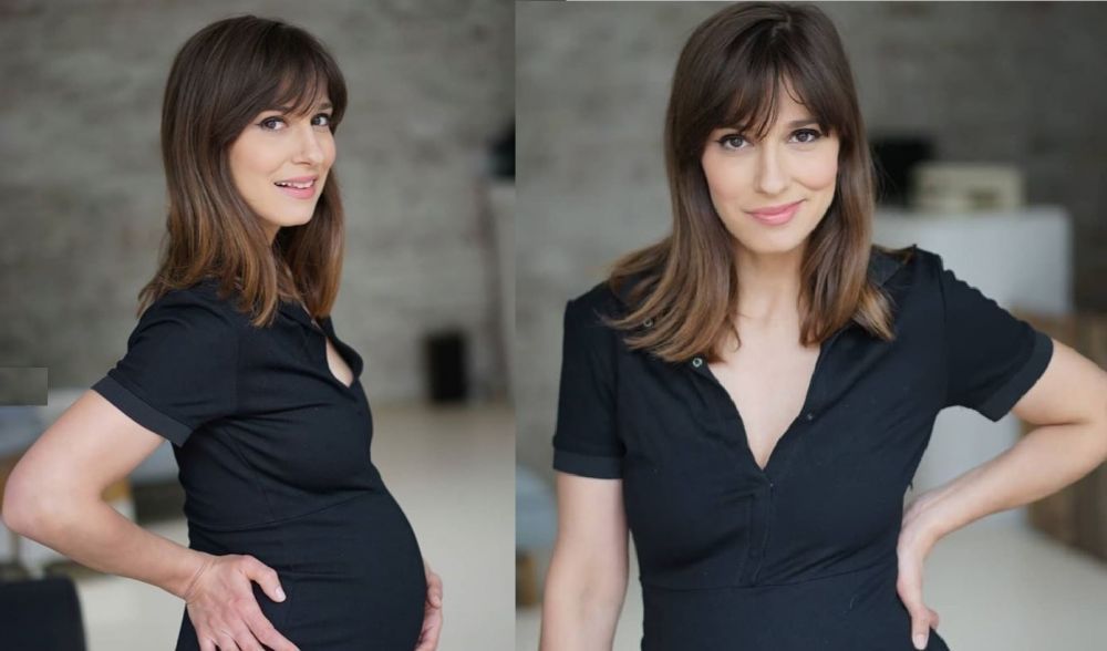Dana Rogoz, fotografie &icirc;nainte și după naștere, &icirc;n aceeași rochie. &bdquo;Nu e despre kilograme&rdquo;