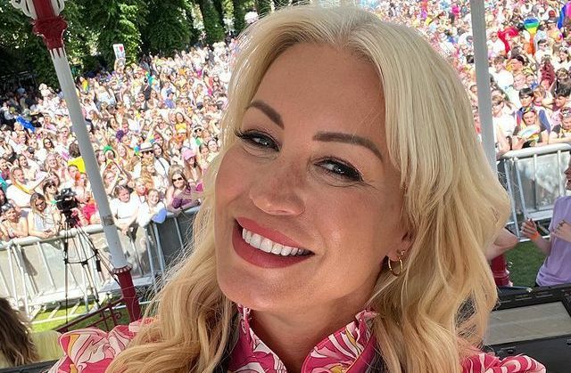 Denise Van Outen și-a făcut apariția pe covorul roșu cu noul iubit