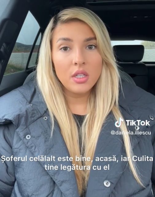 Iubita lui Culiță Sterp, o nouă reacție după accidentul provocat de artist! Cum s-a filmat pe TikTok