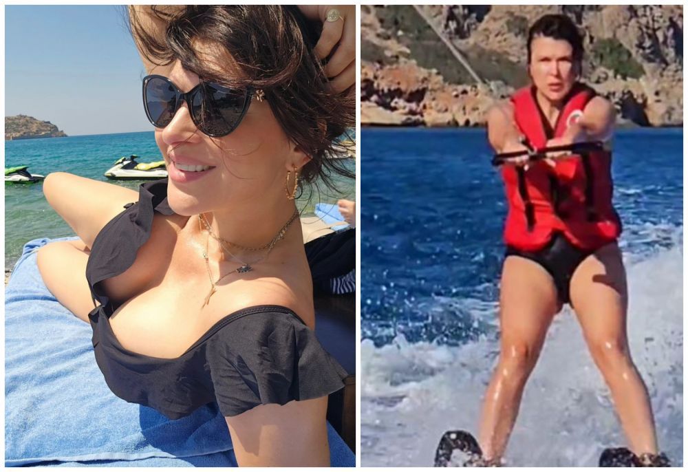 Monica B&icirc;rlădeanu, așa cum nu ai mai văzut-o niciodată. Actrița a făcut schi nautic &icirc;n vacanță: &bdquo;Moldoveanca din mine nu se lasă&rdquo;