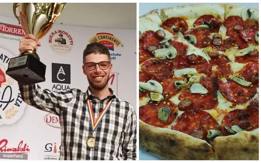Cum arată cea mai bună pizza din Rom&acirc;nia. T&acirc;nărul care o prepară pleacă la Campionatul Mondial de Pizza de la Parma, după ce a c&acirc;știgat locul 1 la București